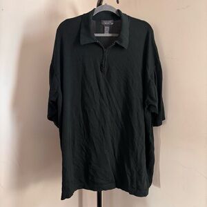 Toscano Classic Black Polo Shirt made in Italy
